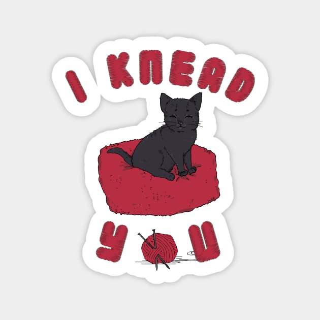 I Knead You Valentine's Day Gift Sticker by TheGhoulishGarb